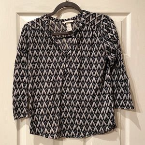 H&M patterned top, size XS